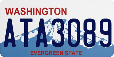 WA license plate ATA3089