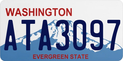 WA license plate ATA3097