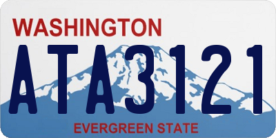 WA license plate ATA3121