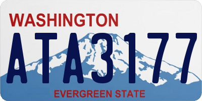 WA license plate ATA3177