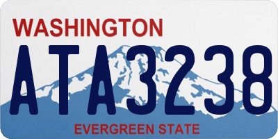 WA license plate ATA3238