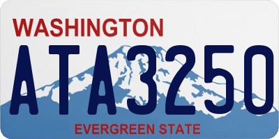 WA license plate ATA3250
