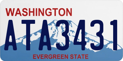 WA license plate ATA3431