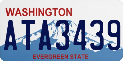 WA license plate ATA3439