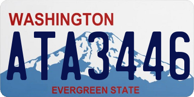 WA license plate ATA3446