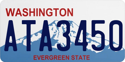 WA license plate ATA3450