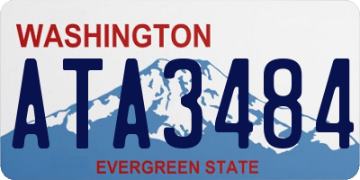 WA license plate ATA3484