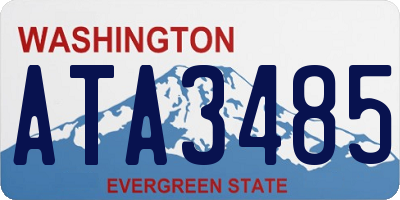 WA license plate ATA3485