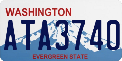 WA license plate ATA3740