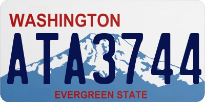 WA license plate ATA3744