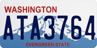 WA license plate ATA3764