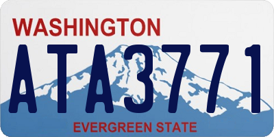 WA license plate ATA3771