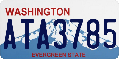 WA license plate ATA3785