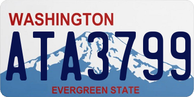 WA license plate ATA3799