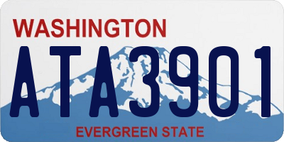 WA license plate ATA3901