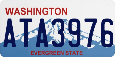 WA license plate ATA3976