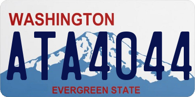 WA license plate ATA4044