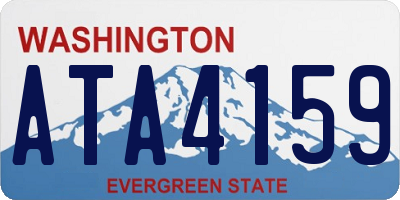 WA license plate ATA4159