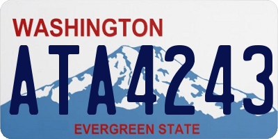 WA license plate ATA4243