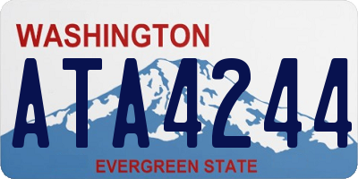 WA license plate ATA4244