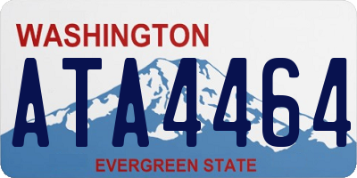 WA license plate ATA4464