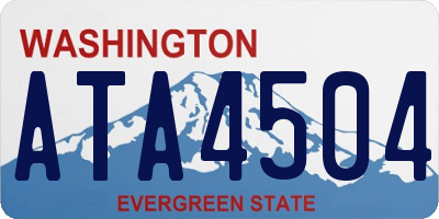 WA license plate ATA4504