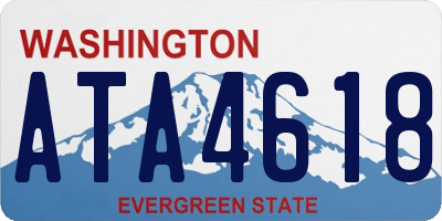 WA license plate ATA4618