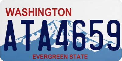 WA license plate ATA4659