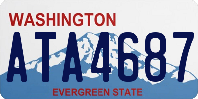 WA license plate ATA4687