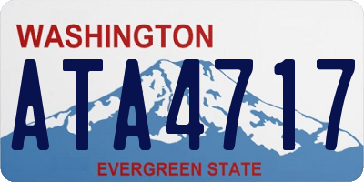 WA license plate ATA4717
