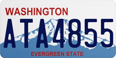 WA license plate ATA4855