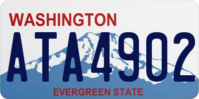 WA license plate ATA4902