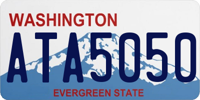 WA license plate ATA5050