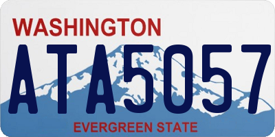 WA license plate ATA5057