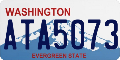 WA license plate ATA5073