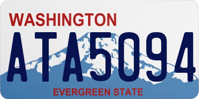 WA license plate ATA5094