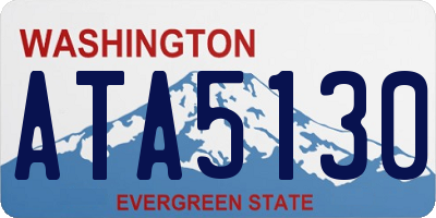 WA license plate ATA5130