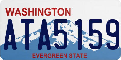 WA license plate ATA5159