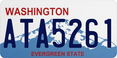 WA license plate ATA5261