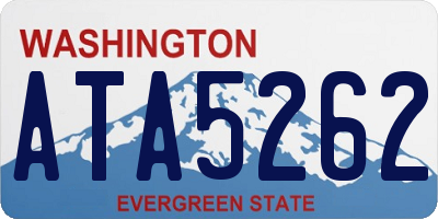 WA license plate ATA5262