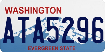 WA license plate ATA5296