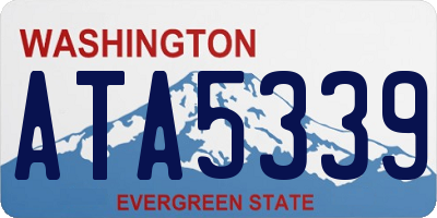 WA license plate ATA5339