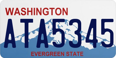WA license plate ATA5345