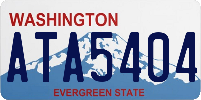 WA license plate ATA5404