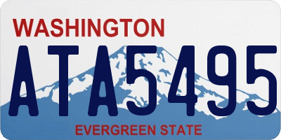 WA license plate ATA5495