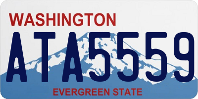 WA license plate ATA5559