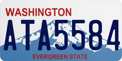 WA license plate ATA5584