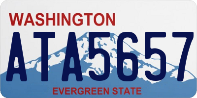 WA license plate ATA5657