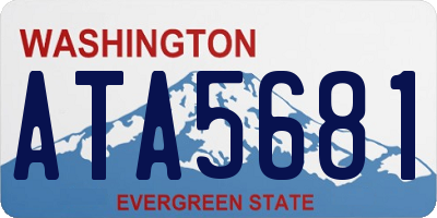 WA license plate ATA5681