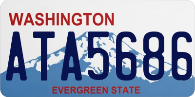 WA license plate ATA5686